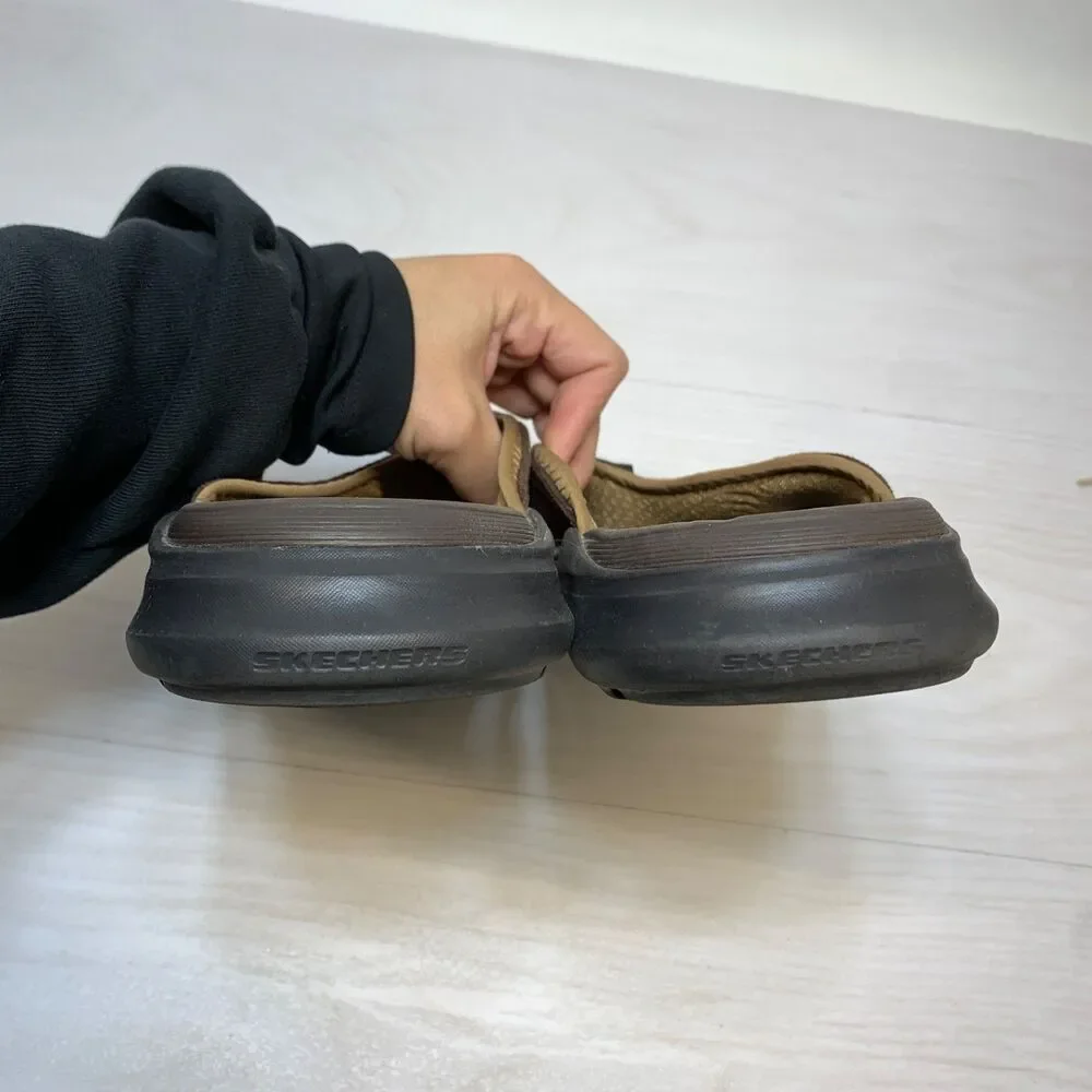 Skechers Sargo Wolters Brown Flip Flops Sandals Mens Size 10 204045‎